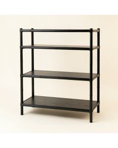 Hazel Branch Empty Seed-Starting Shelving Unit Without Lights - Black (synthetic illustration; no displayed measurements)
