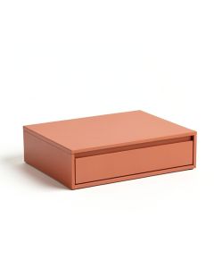 Hazel Bend Desktop Monitor Riser - Terracotta (synthetic illustration; no displayed measurements)