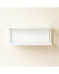 Ridge Crest Wall-Mounted Shelf - White (synthetic illustration; no displayed measurements)