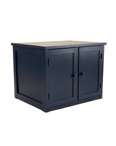 Elm Arc Empty Furniture-Style Litter Enclosure (synthetic illustration; no displayed measurements)