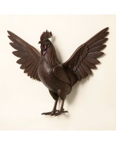 Rooster With 3D Wing Wall Décor (synthetic illustration; no displayed measurements)