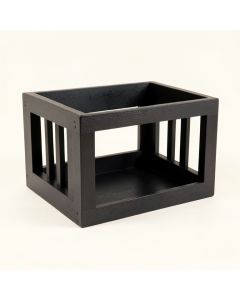Laurel Branch Empty Furniture-Style Pet Crate - Black (synthetic illustration; no displayed measurements)