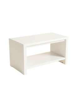 Maple Dell Indoor Bench - White (synthetic illustration; no displayed measurements)