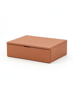 Willow Bluff Desktop Monitor Riser - Terracotta (synthetic illustration; no displayed measurements)