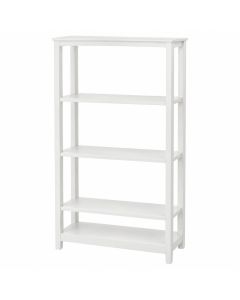 Birch Crossing Freestanding Bookcase - White