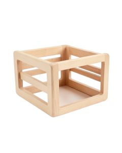 Juniper Crossing Empty Furniture-Style Pet Crate - Beige (synthetic illustration; no displayed measurements)