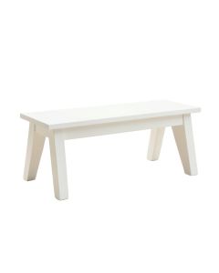 Hazel Crossing Indoor Bench - White