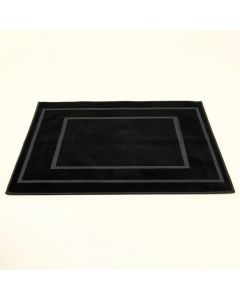 Brook Crest Rectangular Outdoor Rug - Black (synthetic illustration; no displayed measurements)