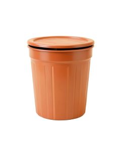 Holly Branch Closed Garden Compost Bin - Terracotta