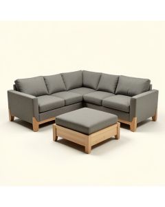Okeefe 120 '' Wide Reversible Modular Corner Sectional With Ottoman (synthetic illustration; no displayed measurements)
