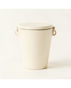 Dawn Bend Storage Canister With Lid - Cream (synthetic illustration; no displayed measurements)