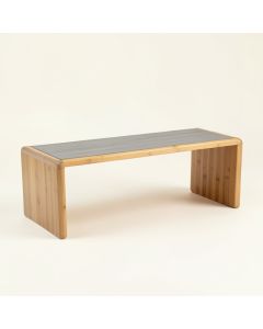 Laurel Field Indoor Bench - Gray (synthetic illustration; no displayed measurements)