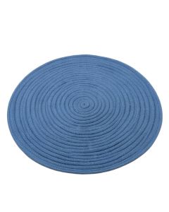 Bay Branch Round Area Rug - Blue (synthetic illustration; no displayed measurements)