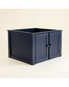 Aspen Field Empty Furniture-Style Litter Enclosure - Navy (synthetic illustration; no displayed measurements)