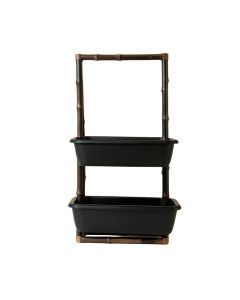 Oak Bluff Empty Vertical Garden Frame - Black