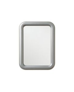 Slate Bend Framed Wall Mirror - Gray