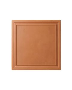 Lake Bridge Uninstalled Square Decorative Tile - Terracotta