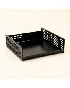 Spruce Crest Empty Under-Desk Cable Tray - Black (synthetic illustration; no displayed measurements)
