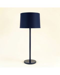 Brook Branch Floor Lamp With A Plain Fabric Shade - Navy (synthetic illustration; no displayed measurements)