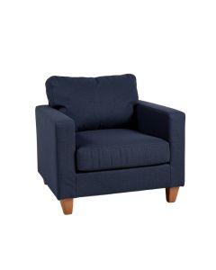 Cedar Bluff Upholstered Armchair - Navy (synthetic illustration; no displayed measurements)