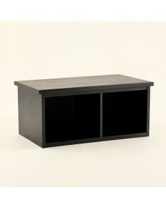 Rowan Arc Shoe Storage Bench - Black (synthetic illustration; no displayed measurements)