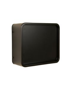 Ash Crest Wall-Mounted Entry Cabinet - Black (synthetic illustration; no displayed measurements)