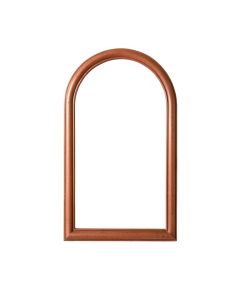 Wren Crest Framed Wall Mirror - Terracotta