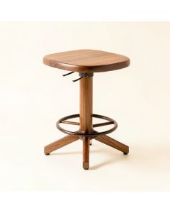 Badillo Swivel Solid Wood Bar & Counter Stool (synthetic illustration; no displayed measurements)