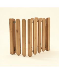 4-Panel Scalloped Free Standing Pet Gate (synthetic illustration; no displayed measurements)