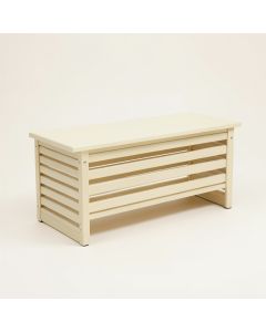 Bay Bend Narrow Outdoor Storage Bench - Cream (synthetic illustration; no displayed measurements)