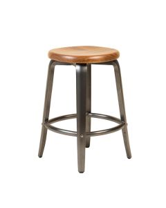 Mack Swivel Solid Wood 24 '' Counter Stool (synthetic illustration; no displayed measurements)