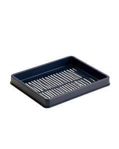 Elm Bridge Empty Under-Desk Cable Tray - Navy (synthetic illustration; no displayed measurements)