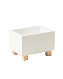 Linden Bend Empty Raised Planter - White