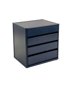 Moss Bend Small-Parts Storage Drawer Cabinet - Navy (synthetic illustration; no displayed measurements)