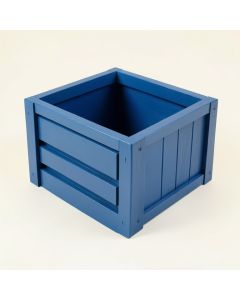 Reed Crest Empty Furniture-Style Litter Enclosure - Blue (synthetic illustration; no displayed measurements)