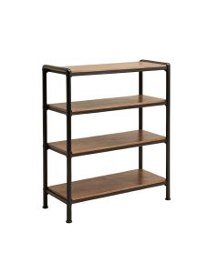 Industrial Rustic 12 Pair Shoe Rack