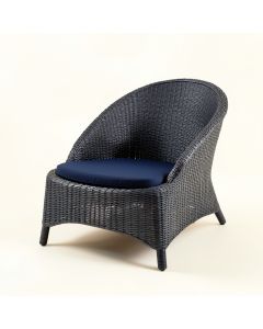 Olive Bend Outdoor Lounge Chair - Navy (synthetic illustration; no displayed measurements)