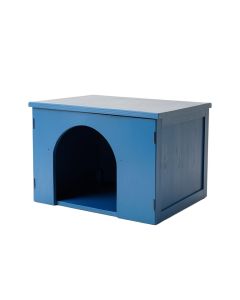Vale Crossing Empty Furniture-Style Litter Enclosure - Blue (synthetic illustration; no displayed measurements)