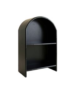 Ash Crest Freestanding Bookcase - Black (synthetic illustration; no displayed measurements)