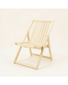 Laurel Bend Folding Outdoor Chair - Cream (synthetic illustration; no displayed measurements)