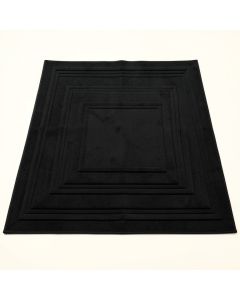 Moss Crest Rectangular Outdoor Rug - Black (synthetic illustration; no displayed measurements)