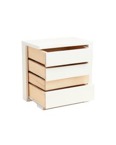 Laurel Bridge Small-Parts Storage Drawer Cabinet - White (synthetic illustration; no displayed measurements)