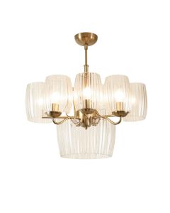 Bristol 9 - Light Shaded Tiered Chandelier