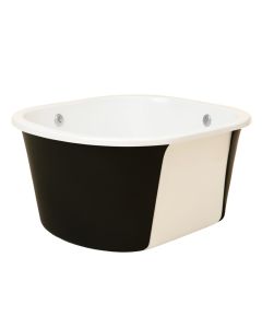 Daphne 59 '' X 30 '' Freestanding Soaking Fiberglass Bathtub