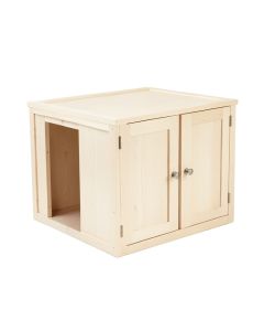 Bay Crest Empty Furniture-Style Litter Enclosure - Ivory (synthetic illustration; no displayed measurements)
