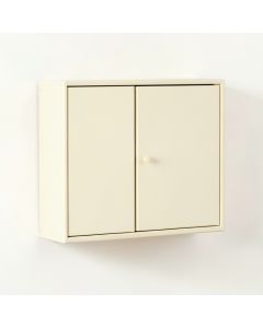 Flint Crest Wall-Mounted Entry Cabinet - Cream (synthetic illustration; no displayed measurements)