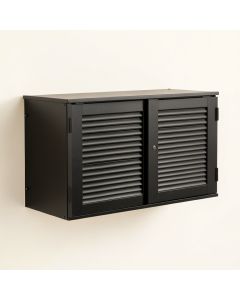 Sage Bridge Wall-Mounted Entry Cabinet - Black (synthetic illustration; no displayed measurements)