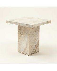 Arkadelphia Marble End Table (synthetic illustration; no displayed measurements)