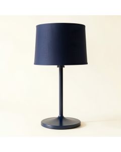 Willow Brook Table Lamp With A Plain Fabric Shade - Navy (synthetic illustration; no displayed measurements)