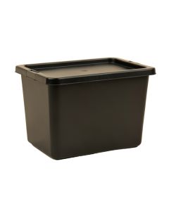 Clay Bend Closed Outdoor Storage Box - Black (synthetic illustration; no displayed measurements)